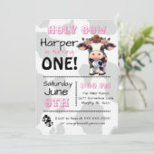 Saint-Vache Pays Anniversaire Fête Invitation (Debout devant)