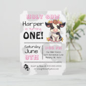 Saint-Vache Pays Anniversaire Fête Invitation (Debout devant)