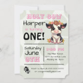 Saint-Vache Pays Anniversaire Fête Invitation (Devant)