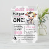 Saint-Vache Pays Anniversaire Fête Invitation (Debout devant)