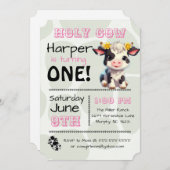 Saint-Vache Pays Anniversaire Fête Invitation (Devant / Derrière)