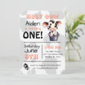 Saint-Vache Pays Anniversaire Fête Invitation (Debout devant)