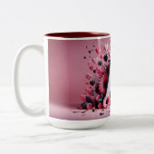 Saint-Valentin 3D A à Z Alphabet Café Mug (Gauche)