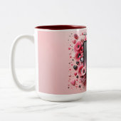 Saint-Valentin 3D A à Z Alphabet Café Mug (Gauche)