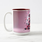 Saint-Valentin 3D A à Z Alphabet Café Mug (Gauche)