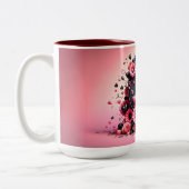 Saint-Valentin 3D A à Z Alphabet Café Mug (Gauche)