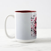 Saint-Valentin 3D A à Z Alphabet Café Mug (Gauche)