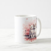 Saint Valentin à Paris - Couple de chats - Mug (Devant droit)