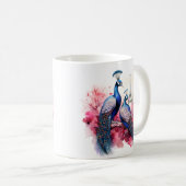 Saint Valentin à Paris - Couple de paons- Mug (Devant droit)