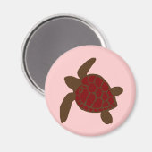 Saint-Valentin aimant la tortue marine (Recto/Verso)