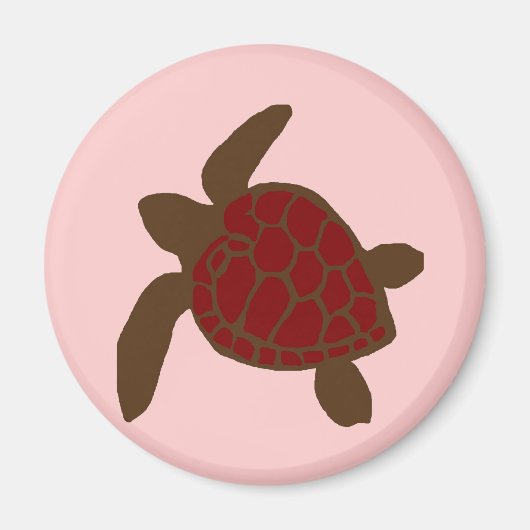 Saint-Valentin aimant la tortue marine (Devant)