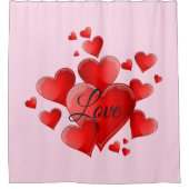 Saint Valentin Amour Douche rideau (Devant)