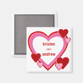 Saint Valentin amoureux Magnet (Recto/Verso)