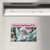 Saint Valentin Ange avec aimant Rose (In Situ (Lave-vaisselle))