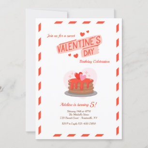Saint Valentin Anniversaire Fête Invitation