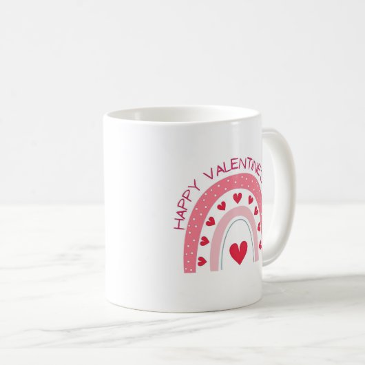 Saint Valentin Arc-en-ciel Mug (Devant droit)