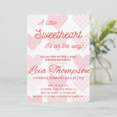 Saint Valentin baby shower invitation (Debout devant)