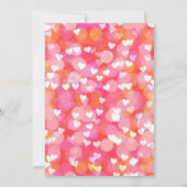 Saint Valentin baby shower invitation mignonne ros (Dos)