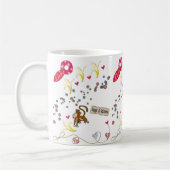Saint Valentin Bananes Singes Mugs (Gauche)