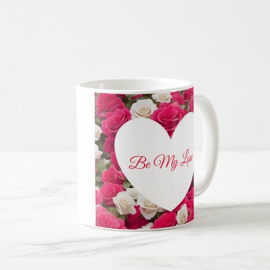 Saint-Valentin - Be My Love Coffee Mug (Devant droit)