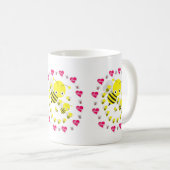 Saint Valentin Bumblebee Mice Mugs (Devant droit)