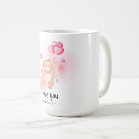 Saint Valentin Café Mug (Devant droit)