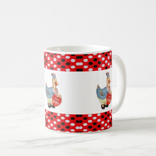 Saint Valentin Canard Mugs (Devant droit)