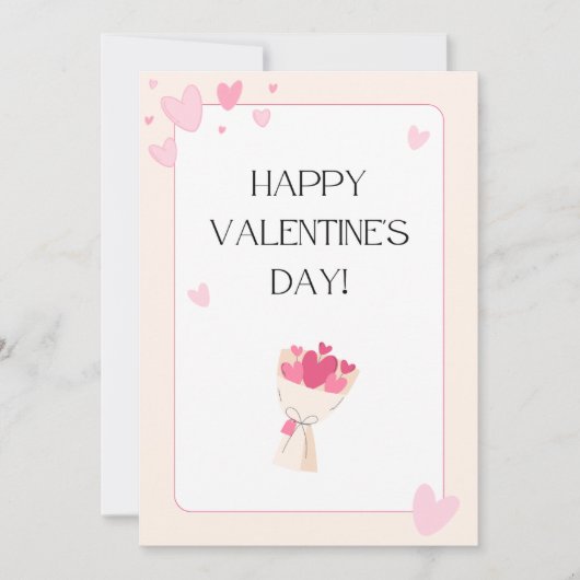 Saint-Valentin, carte de fin de année (Devant)