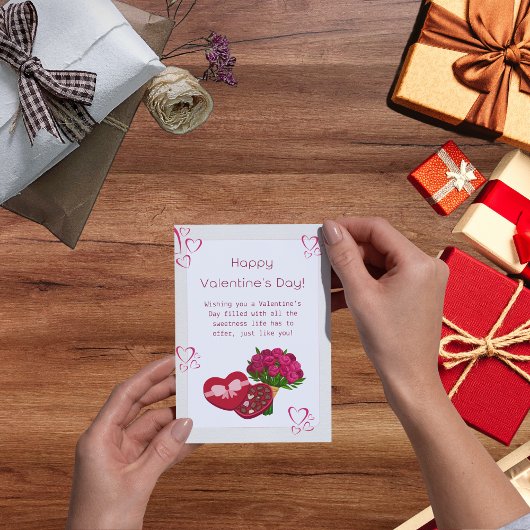 Saint Valentin ♥ carte de fin de année