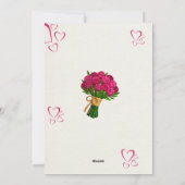 Saint Valentin ♥ carte de fin de année (Dos)