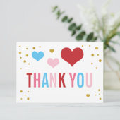 Saint Valentin Carte de remerciements (Debout devant)