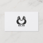 Saint-Valentin - carte de visite de vacances (Dos)