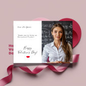 Saint Valentin Carte photo pour enseignant excepti