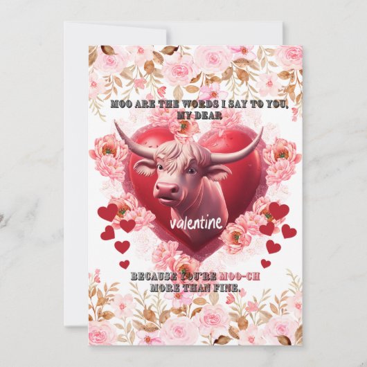 Saint-Valentin Ce que j'ai à dire Carte de vœux à  (Devant)