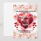 Saint-Valentin Ce que j'ai à dire Carte de vœux à  (Devant / Derrière)