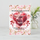 Saint-Valentin Ce que j'ai à dire Carte de vœux à  (Debout devant)