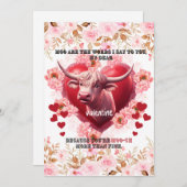 Saint-Valentin Ce que j'ai à dire Carte de vœux pl (Devant / Derrière)