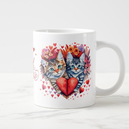 Saint Valentin Chat Mug (Droite)