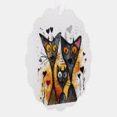 Saint Valentin Chats et ornement de coeur (Droite)