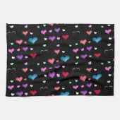 Saint Valentin coeur Cuisine Serviette (Horizontal)