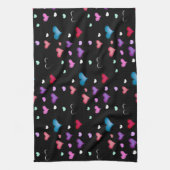 Saint Valentin coeur Cuisine Serviette (Vertical)