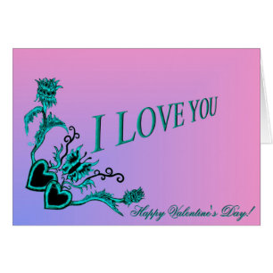 Saint-Valentin - Coeur des fleurs et papillon