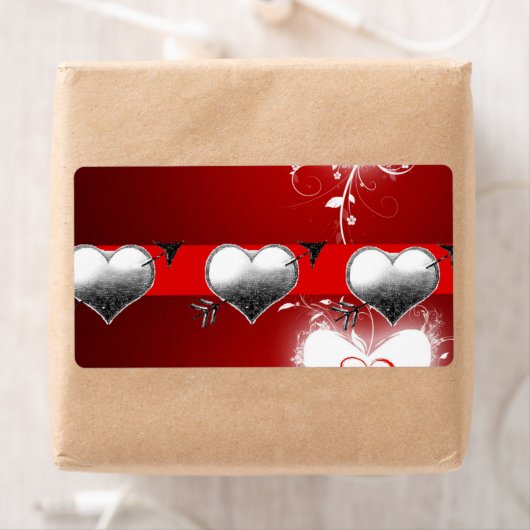 Saint Valentin Coeur Étiquette (En situation)