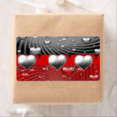 Saint Valentin Coeur Étiquette (En situation)