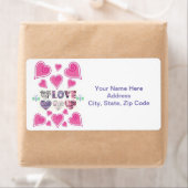 Saint Valentin Coeur Étiquette (En situation)