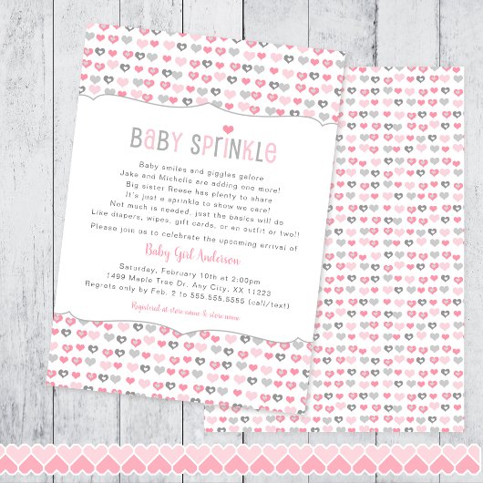 Saint Valentin coeur fille invitation d'arrosage d