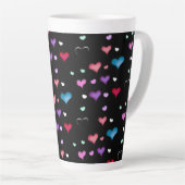 Saint Valentin coeur Latte Mug (Angle droit)