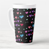 Saint Valentin coeur Latte Mug (Angle gauche)