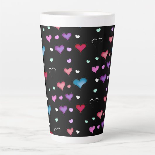 Saint Valentin coeur Latte Mug (Devant)