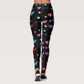 Saint Valentin coeur Leggings (Dos)